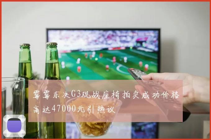 霉霉东决G3观战座椅拍卖成功价格高达47000元引热议